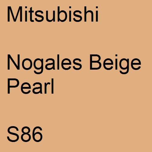 Mitsubishi, Nogales Beige Pearl, S86.